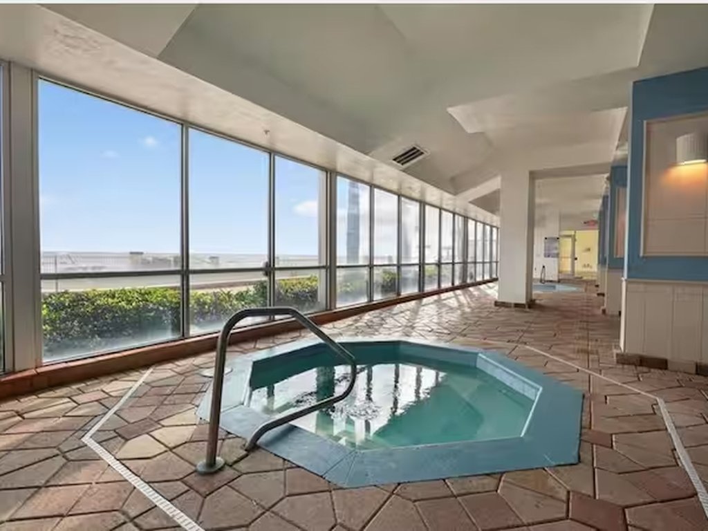 Resort indoor hot tub